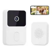 Smart Wireless Doorbell, Video Doorbell with HD Camera, Two-Way Audio,Compati...