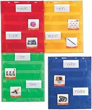 Learning Resources Magnetic Pocket Chart Squares, Classroom/Teacher Organizer, Classroom Supplies, Homeschool Supplies, All Grades, Set of 4