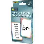 Edupress Initial Consonants, Blends, & Digraphs Flash Cards, 56 Cards (EP 62044)