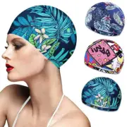 Swimming Cap Waterproof And Retractable Protection Ear Long Hair Swimming Pool C