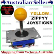 New: ZIPPYY Joystick – 2-4-8 WAY (Long Stick) (YELLOW) ARCADE / MAME