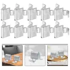 10 Pcs Iron Cabinet Accessories Clips for Cupboard Shelves Shelving