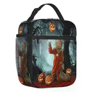c1011 Horror Halloween Film Thermal Insulated Lunch Bag Trick R Treat Sam Portable Lunch Tote for School Office Multifunction Food Box k1011