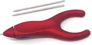 PenAgain Ergo-Sof Retractable Ballpoint Pen with 2 Refills Per Pen, Red, Black Ink