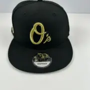NWT New Era Baltimore Orioles 50th Anniversary Gold Logo Snapback Baseball Cap