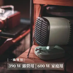 【樂活不露】PTC電暖器 沙色/文青綠/軍綠/軍墨綠(PTC快速發熱 390/600W 含收納袋)