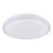 Eglo Delilah 18W Tri-Colour LED Crystal Effect Oyster Ceiling Light
