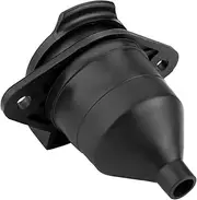 24V 7 Pin Trailer Socket Connector for Car Semi Trailer Truck Lights Europe Style Black 1pc