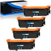 4PK Cyan Toner for HP CE401A 507A LaserJet 500 Color M551 M551dn M570 M575dn