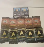 Star Trek 1996 TCG - 10 Packs And 2 decks Starfleet Maneuvers
