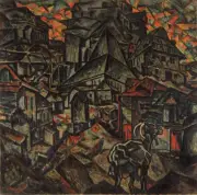 Abraham Manievich : Destruction of the Ghetto : Archival Quality Art Print