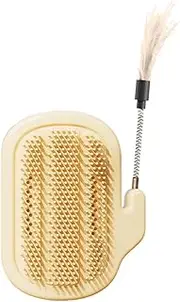Cat Corner Scratcher for Wall | Scratcher Grooming Brush Tool,Grooming Massage Comb Brush Furniture Protector for Rabbit Dogs Couch Indoor Home Table