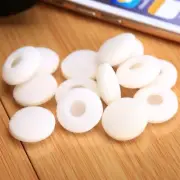 30pc White Sponge Foam Earbud Cover Cap Ear Pads For Headphone Headset Use Tool