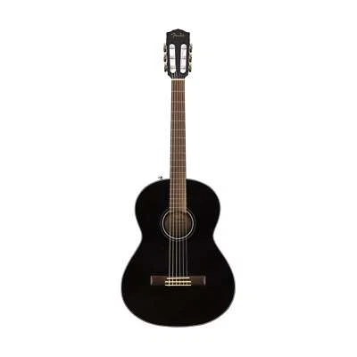 Fender CN-60S Nylon String Classical Guitar, Walnut FB, Black