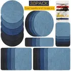 1 set ironing patch denim patch jeans set iron patches for clothes repair!B-lu