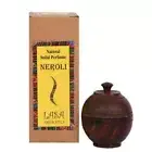 Lasa Aromatics Natural Solid Body Perfume Oil Neroli Long Lasting Wooden Jar 6g