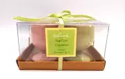 Hallmark Bunny Rabbit Pastel Easter Egg Cups Coquetiers Set of 4 NIB