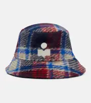 [Isabel Marant] Isabel Marant Haley checked wool-blend bucket hat UK 7 multicoloured