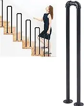 Industrial U-Shaped Stair Handrail Railing ，Non-Slip Grab Bar for Indoor/Outdoor Use in Villa, Hotel, Loft - Non-Slip Safety Support with Heavy-Duty Design(78 * 20 * 3.2cm)