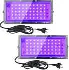 2 Pack 50W Black Lights, Blacklight Flood Light with Plug and Switch,For Glow Pa