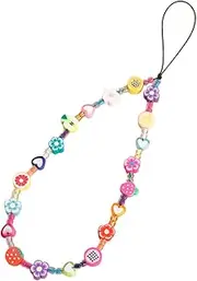 TEHAUX Creative Polymer Clay Phone Lanyard Lightweight Phone Hanging Rope with Fashionable Patterns for Easy Carrying Installation Present for DIY Enthusiasts and Mobile Phone