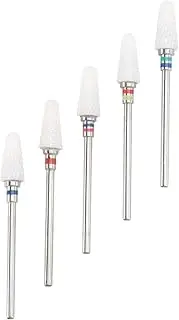 minkissy Pcs Nail Drill Bits Set Ceramic Nail Files Sanding Head for Drill Bits Random