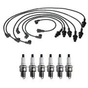 Denso Wire Set 7mm & 6 Double Platinum Spark Plugs 0.044 Kit For Toyota 2.8L L6 (for: Toyota)