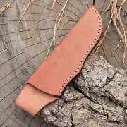 Custom Handmade 7.5”Fixed blade Leather Sheath Knife Holster Belt Loop