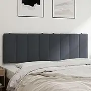 Headboard Cushion Dark Grey 153 cm Velvet Bedroom Accessories