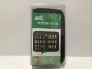 15 PIECE POTTERY TOOL SET WALLET The Clay Studio