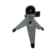 Mini Tabletop Tripod Or On The Go For Cameras Lightweight Silver and Black NOS