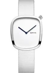 Bering 18034-007 White Textile Womens Watch