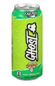 〽️ New GHOST Warheads Sour Green Apple Zero Sugar Energy Drink 16floz (1 Can)