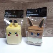 Pokémon Plush Deck Case Set - Pikachu & Eevee, New & Unopened, Free Shipping