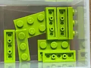 LEGO Parts - Lime Plate 1 x 3 - No 3623 - QTY 10