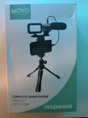 Movo Vlogger Pro Kit Complete Set For iPhone Type C Compatible-lighting