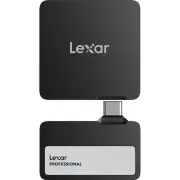Lexar Professional Go Portable SSD with Hub, SL400, 2TB, Black, GL