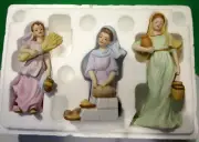 LENOX RENAISSANCE MORNING CHORES 3 piece Nativity set -- NEW -- Mint -- NO BOX