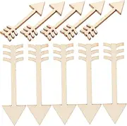 Homoyoyo Wooden Arrows for Crafts Boys and Girls Archery Set Toys Arrow Craft Wood Slices