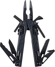 [LEATHERMAN] OHT One Handed Multitool with Spring-Loaded Pliers and Strap Cutter, Black with MOLLE Black Sheath