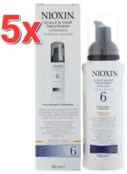5x Nioxin System 1, 2, 3, 4, 5, 6 Scalp Therapy and Hair Treatment 100ml