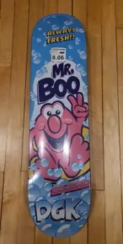 DGK MR BUBBLE " MR. BOO " BATH 8.06 Skateboard Deck NEW Shrink Wrapped RARE GF