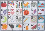 Kid's ABC Hand Painted Needlepoint Canvas 10M