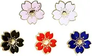 [COLLBATH] 5pcs Japanese Style Breastpin Alloy Corsage Brooch Fashion Accessory for Dresses Hats