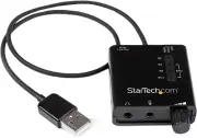 Startech ICUSBAUDIO2D USB Stereo Audio Adapter External Sound Card with SPDIF Di