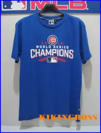 在飛比找蝦皮購物優惠-MLB美國職棒 世界大賽冠軍T恤 芝加哥小熊隊 藍色 566