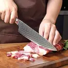 Chef Knife 67 Layers Damascus Steel Resin Handle Beef Slicing Gyuto Santoku Cut