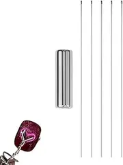 Nail Magnet, Cat's Eyes Magnetic Paper Clips for Nail Design, Heart-Shaped Magnetic Manicure Tools with Strong Suction Power for Girls, Professionals & Home