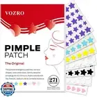 VOZRO Star Pimple Patches, Colorful Hydrocolloid Acne Patches for Face, Cute