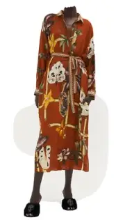 Camilla Button Through Dress Garden Of Eve